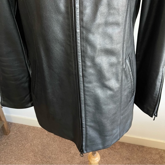BOUTIQUE OF LEATHERS CANADA Black Leather Jacket - Picture 5 of 9